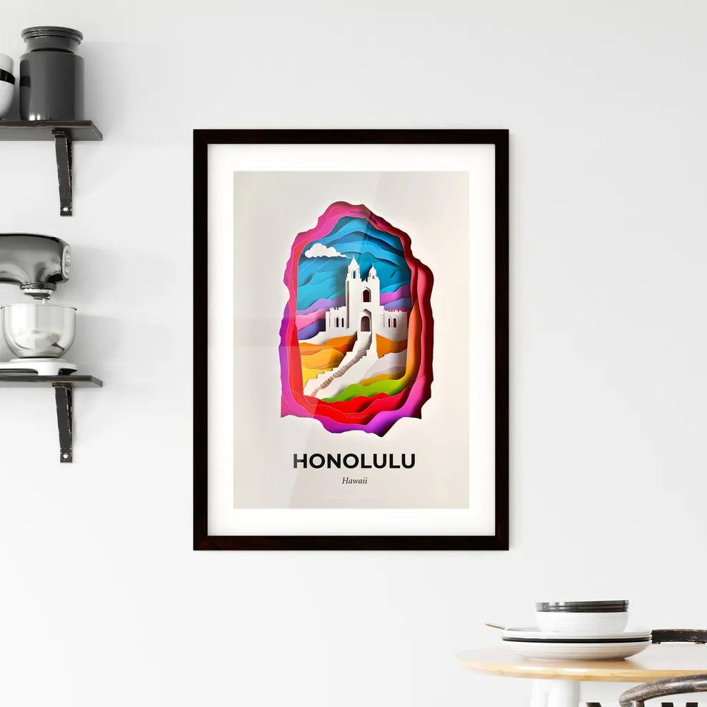 Vivid Honolulu, Hawaii, Framed Wall Art