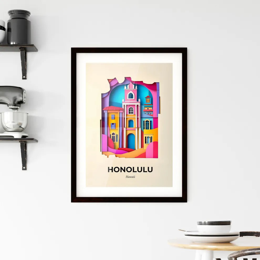 Vivid Honolulu, Hawaii, Framed Wall Art