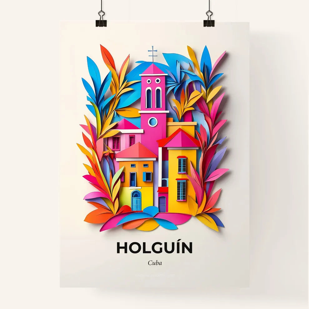 Vivid Holguín, Cuba, Colorful Poster