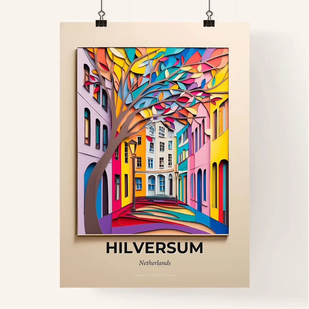Vivid Hilversum, Netherlands, Colorful Poster
