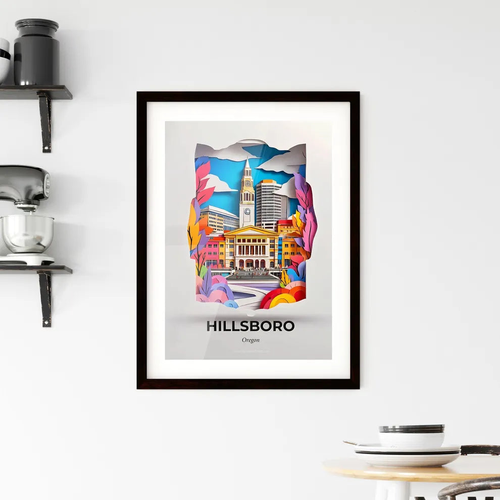 Vivid Hillsboro, Oregon, Framed Wall Art