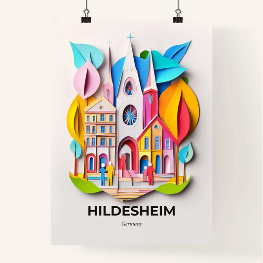 Vivid Hildesheim, Germany, Colorful Poster