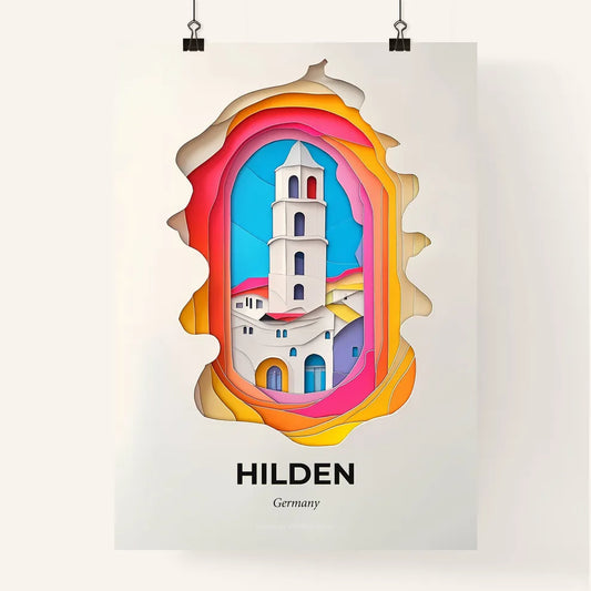 Vivid Hilden, Germany, Colorful Poster