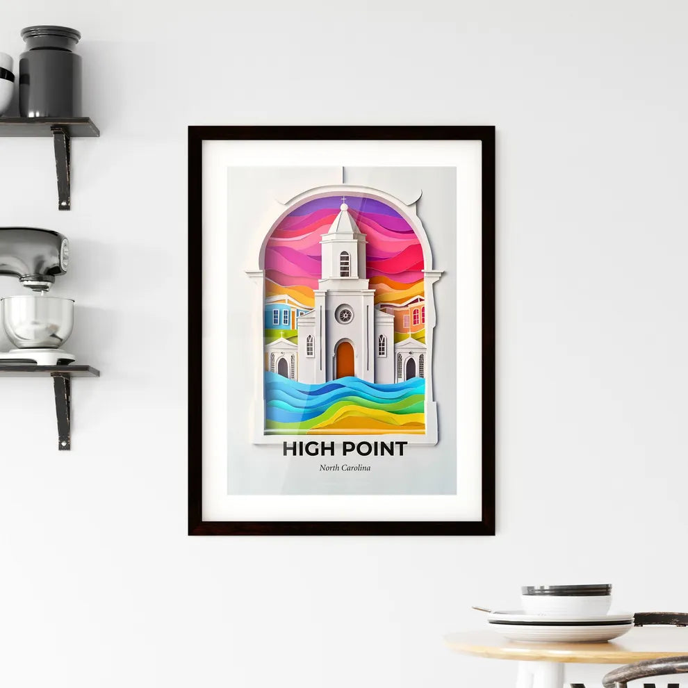 Vivid High Point, North Carolina, Framed Wall Art
