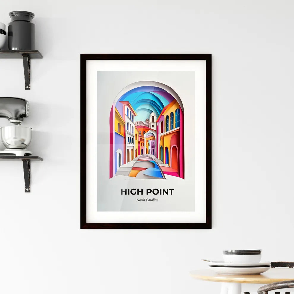 Vivid High Point, North Carolina, Framed Wall Art