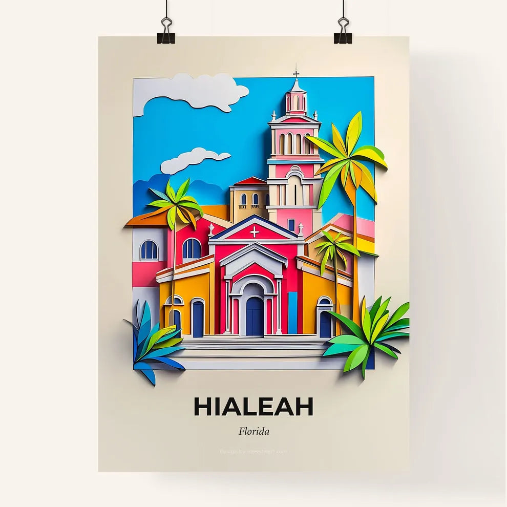 Vivid Hialeah, Florida, Colorful Poster