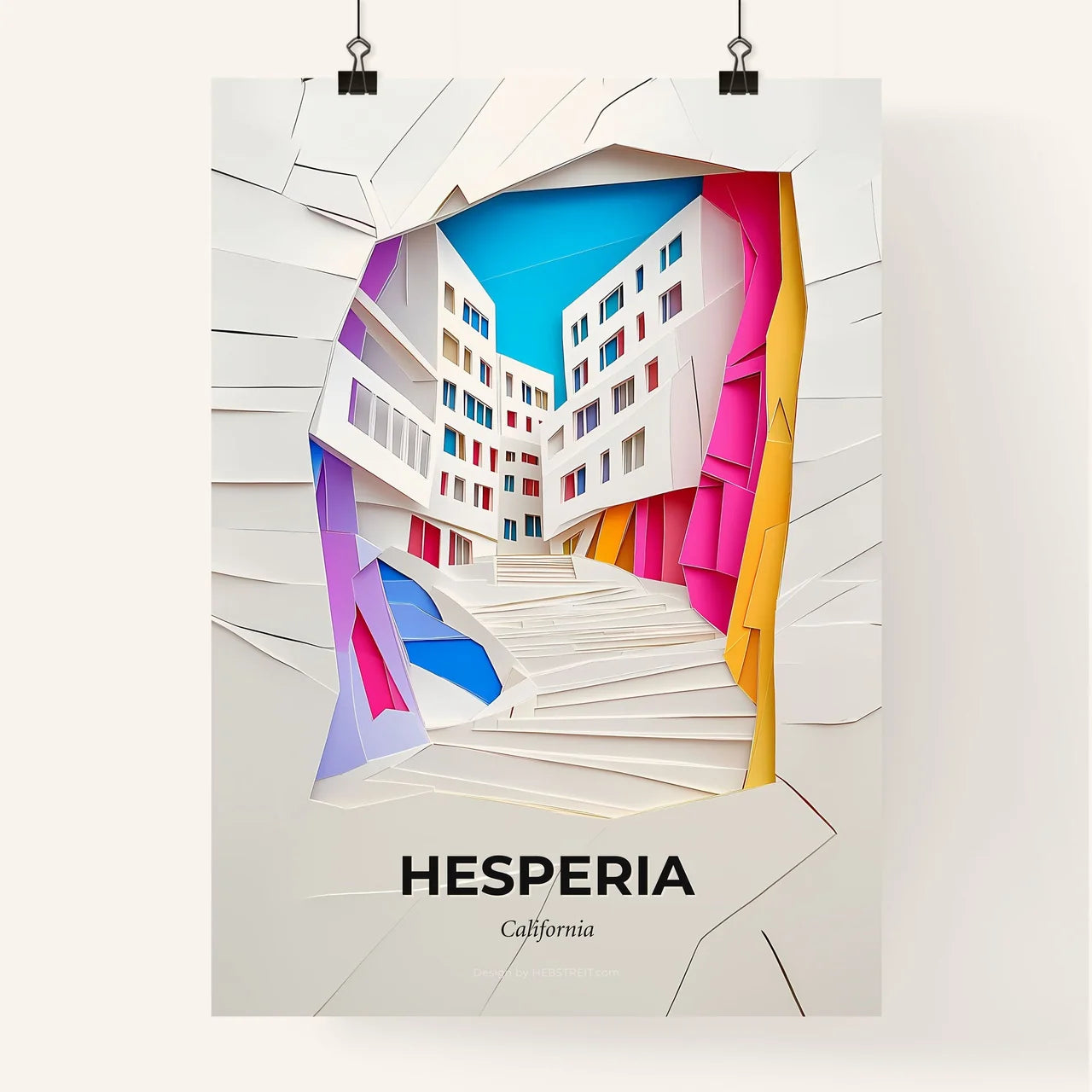 Vivid Hesperia, California, Colorful Poster