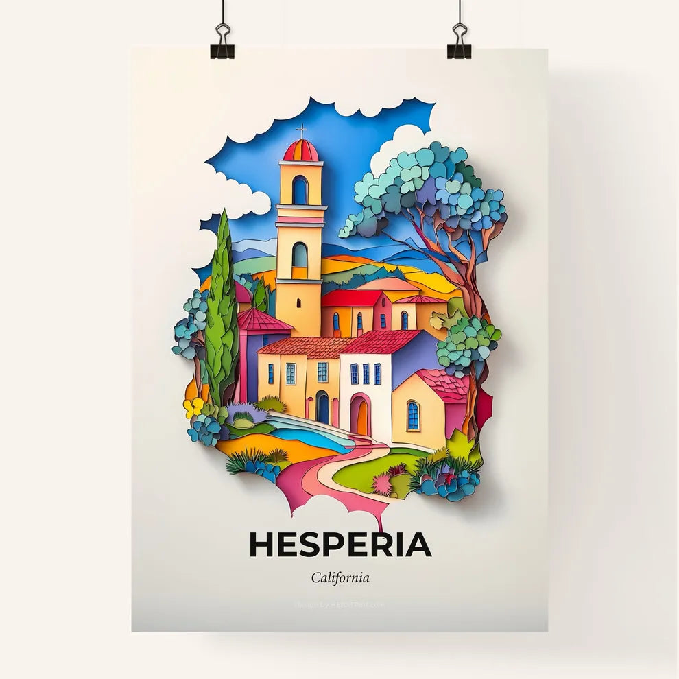 Vivid Hesperia, California, Colorful Poster