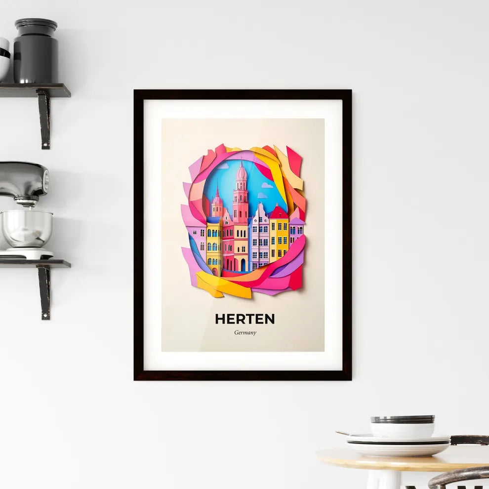 Vivid Herten, Germany, Framed Wall Art