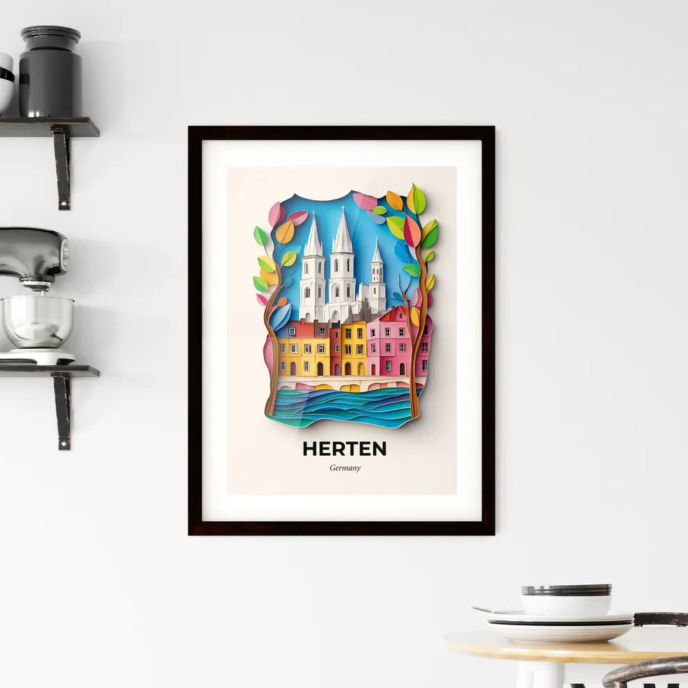 Vivid Herten, Germany, Framed Wall Art