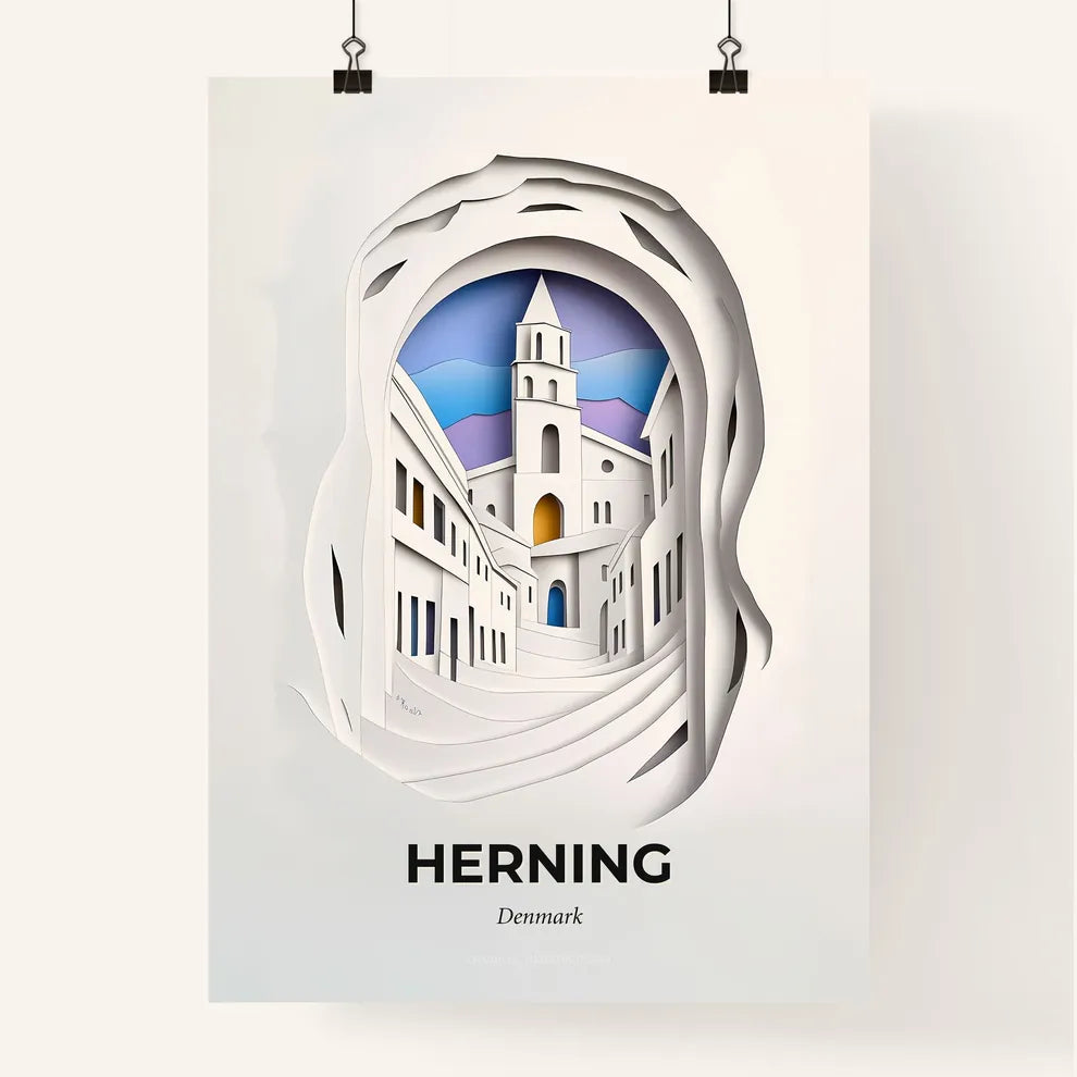 Vivid Herning, Denmark, Colorful Poster