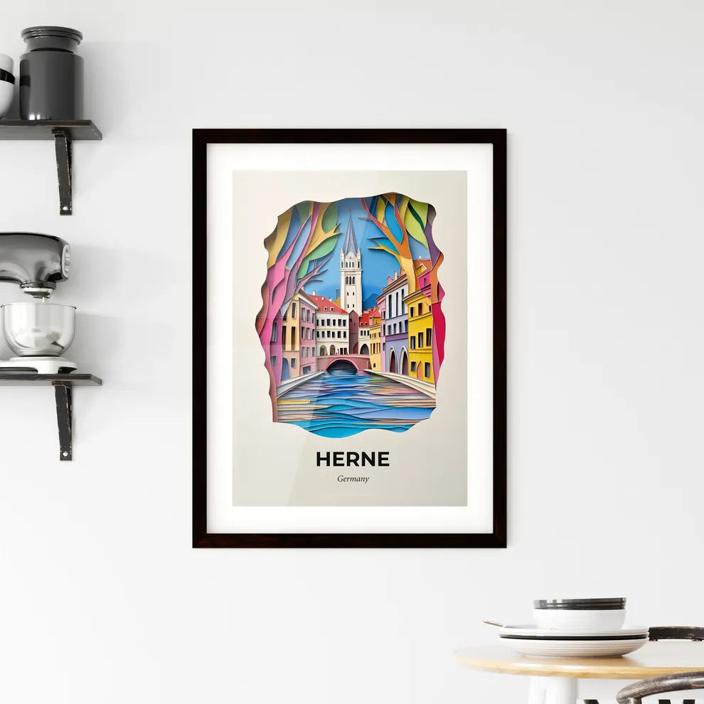 Vivid Herne, Germany, Framed Wall Art