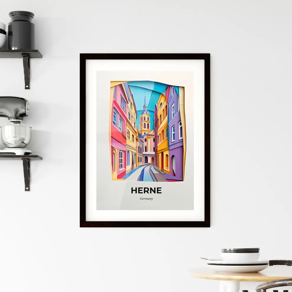 Vivid Herne, Germany, Framed Wall Art