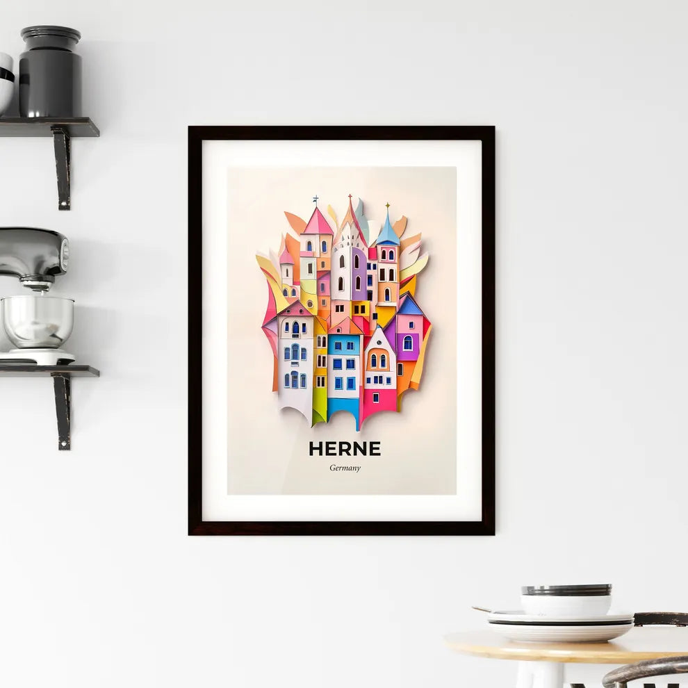 Vivid Herne, Germany, Framed Wall Art