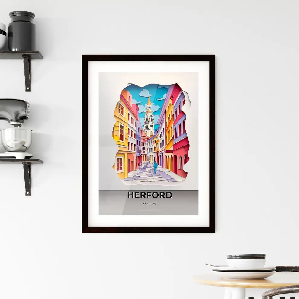 Vivid Herford, Germany, Framed Wall Art