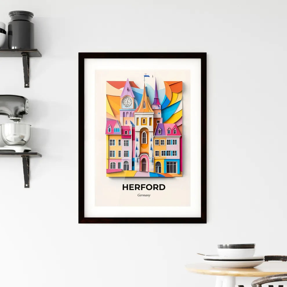 Vivid Herford, Germany, Framed Wall Art