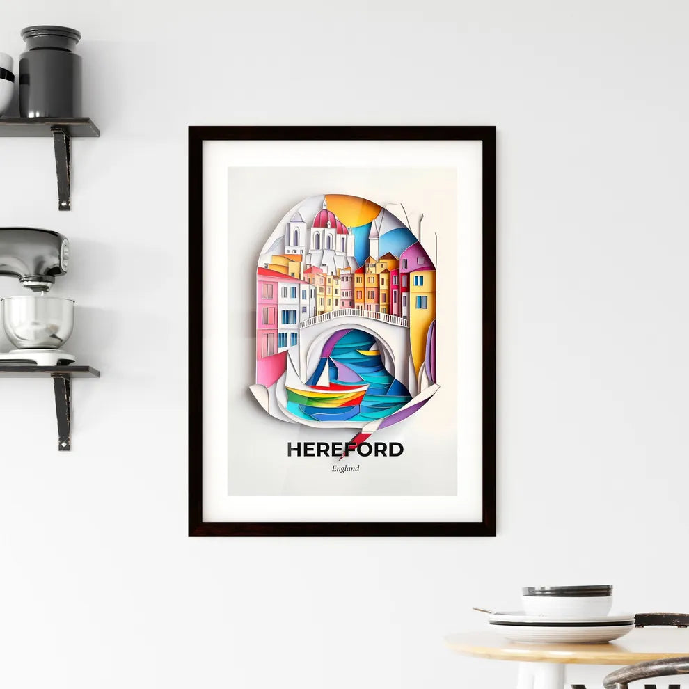 Vivid Hereford, England, Framed Wall Art