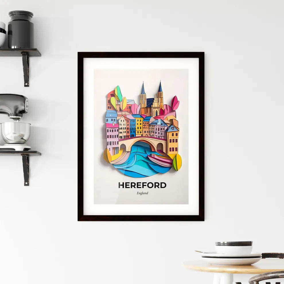 Vivid Hereford, England, Framed Wall Art