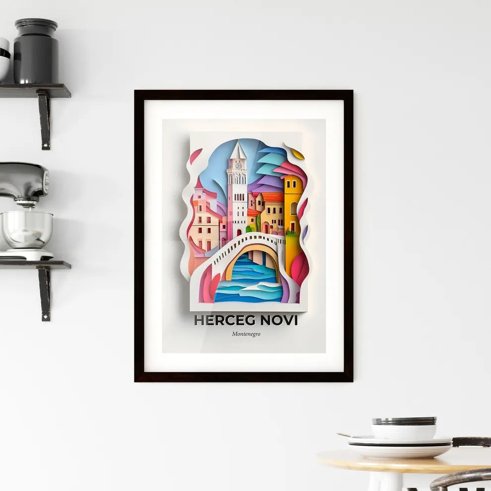 Vivid Herceg Novi, Montenegro, Framed Wall Art