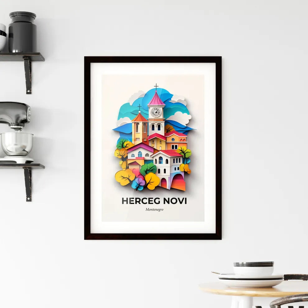 Vivid Herceg Novi, Montenegro, Framed Wall Art