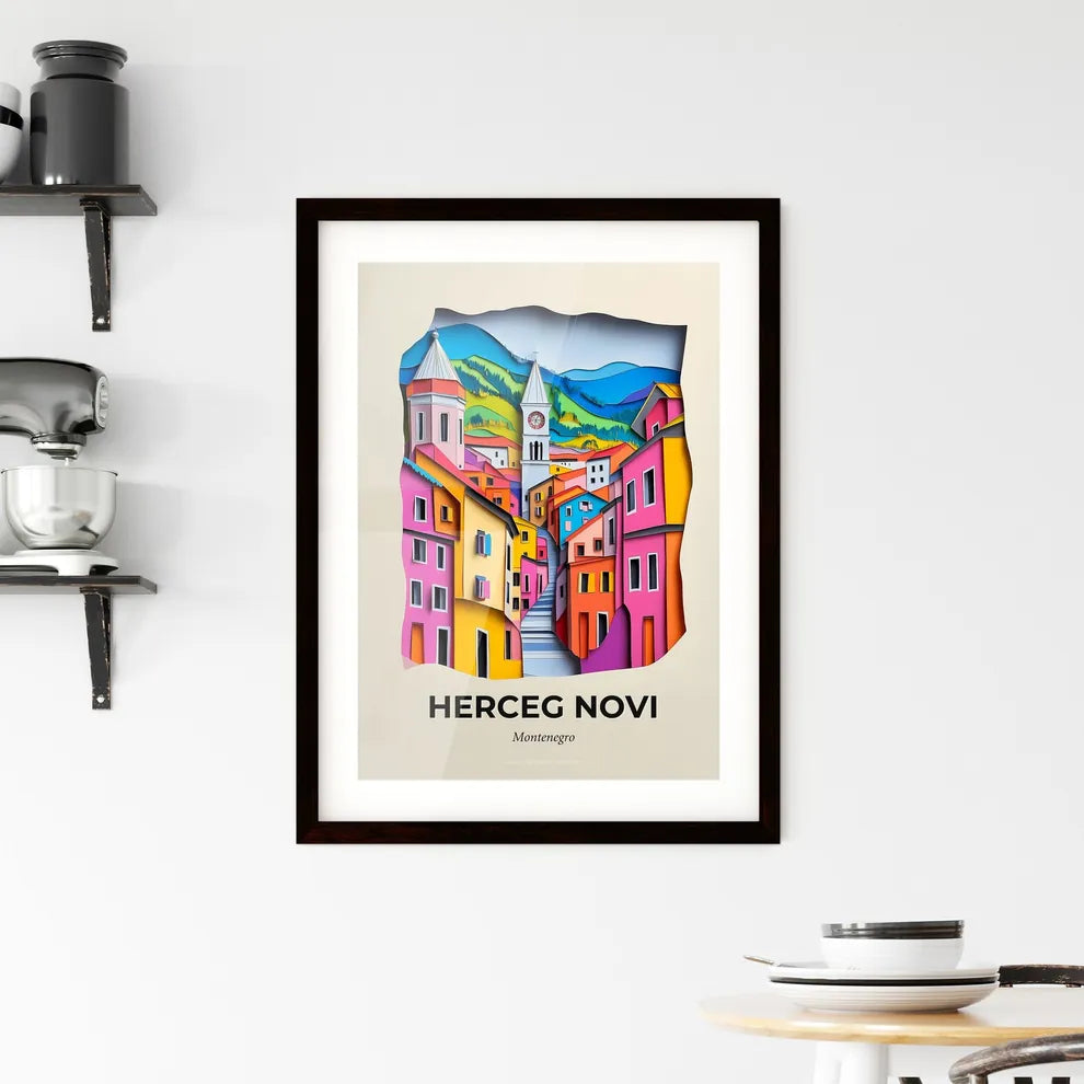 Vivid Herceg Novi, Montenegro, Framed Wall Art