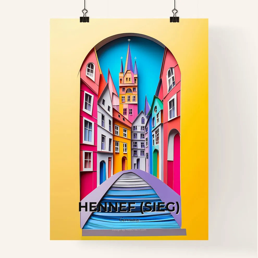 Vivid Hennef (Sieg), Germany, Colorful Poster