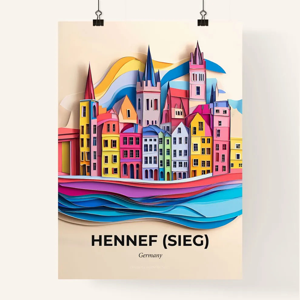 Vivid Hennef (Sieg), Germany, Colorful Poster