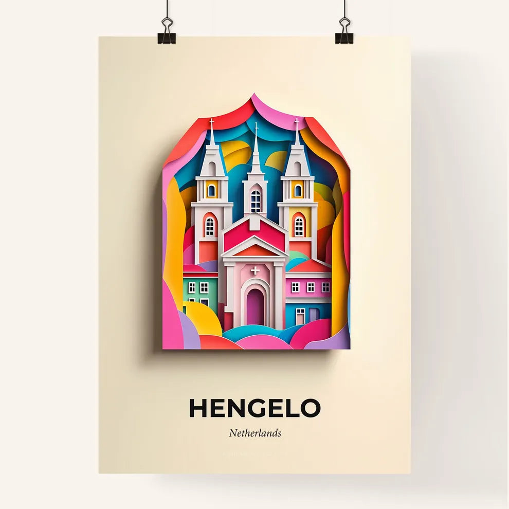 Vivid Hengelo, Netherlands, Colorful Poster