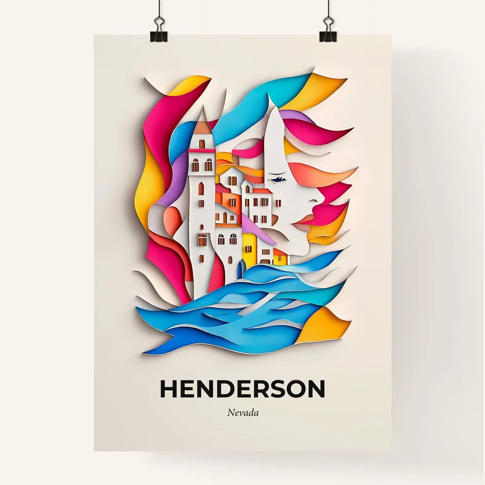 Vivid Henderson, Nevada, Colorful Poster