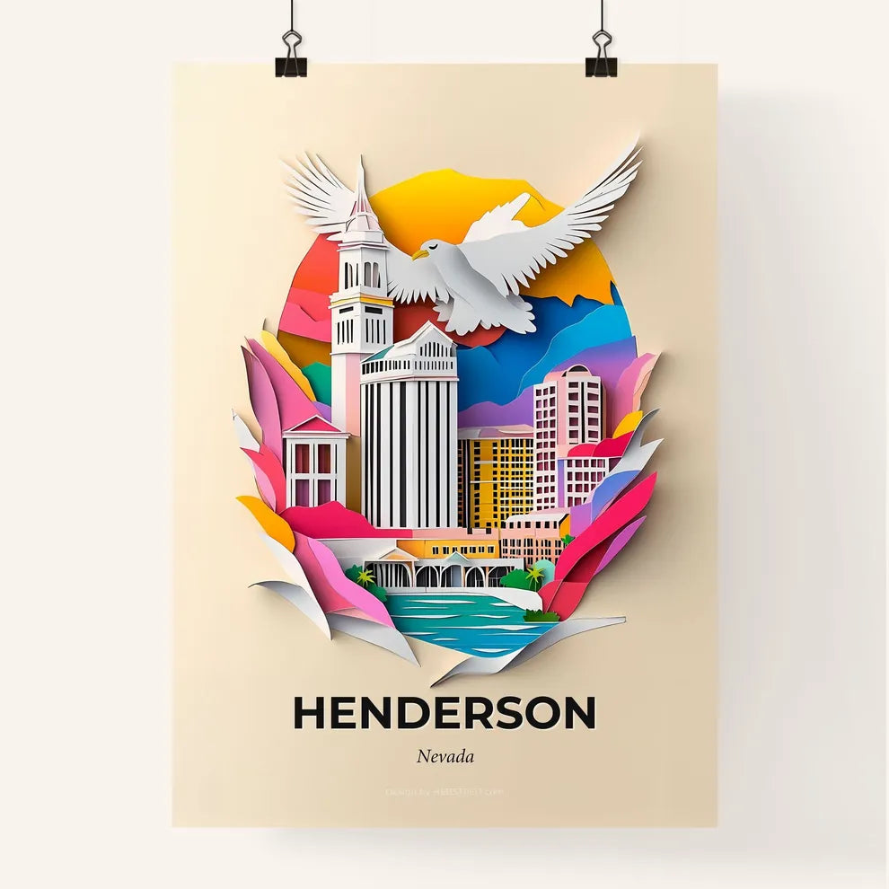 Vivid Henderson, Nevada, Colorful Poster