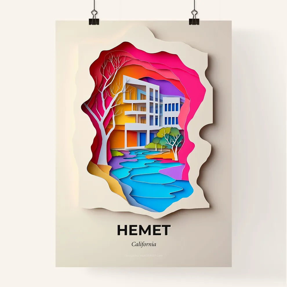 Vivid Hemet, California, Colorful Poster