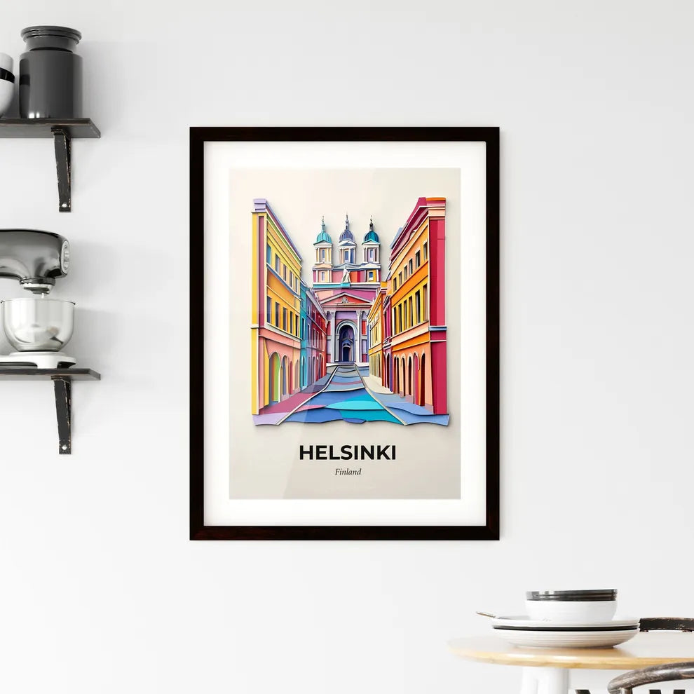Vivid Helsinki, Finland, Framed Wall Art