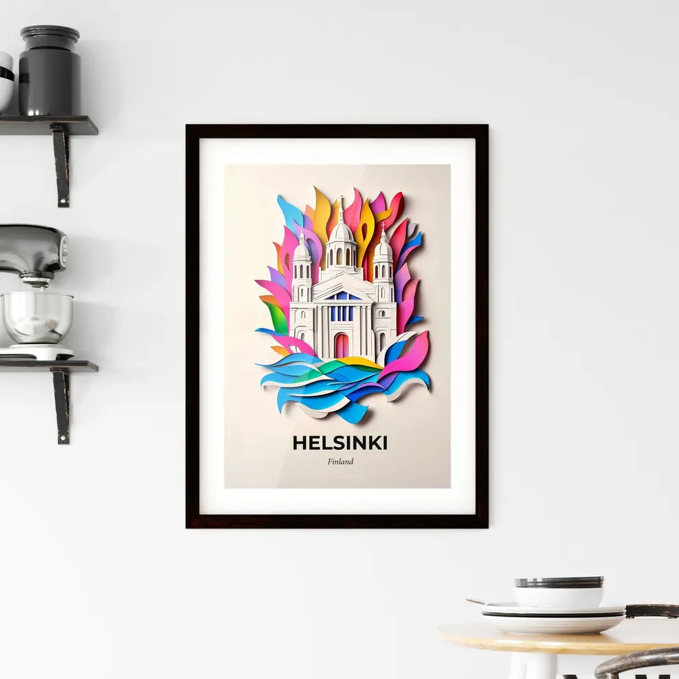 Vivid Helsinki, Finland, Framed Wall Art