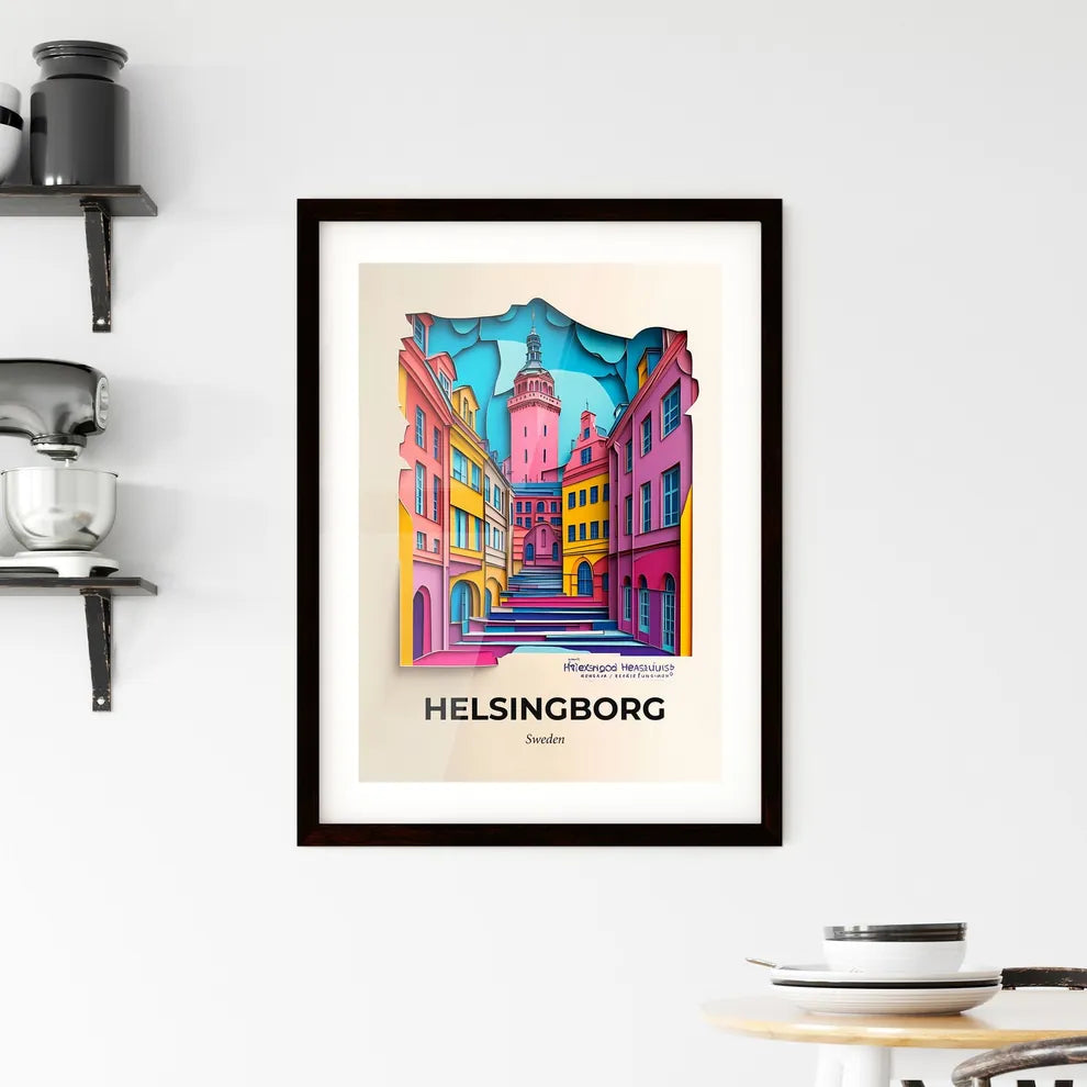 Vivid Helsingborg, Sweden, Framed Wall Art