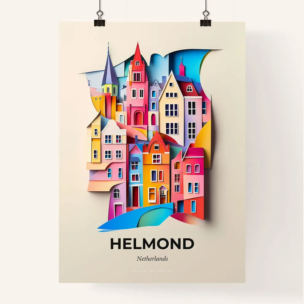 Vivid Helmond, Netherlands, Colorful Poster