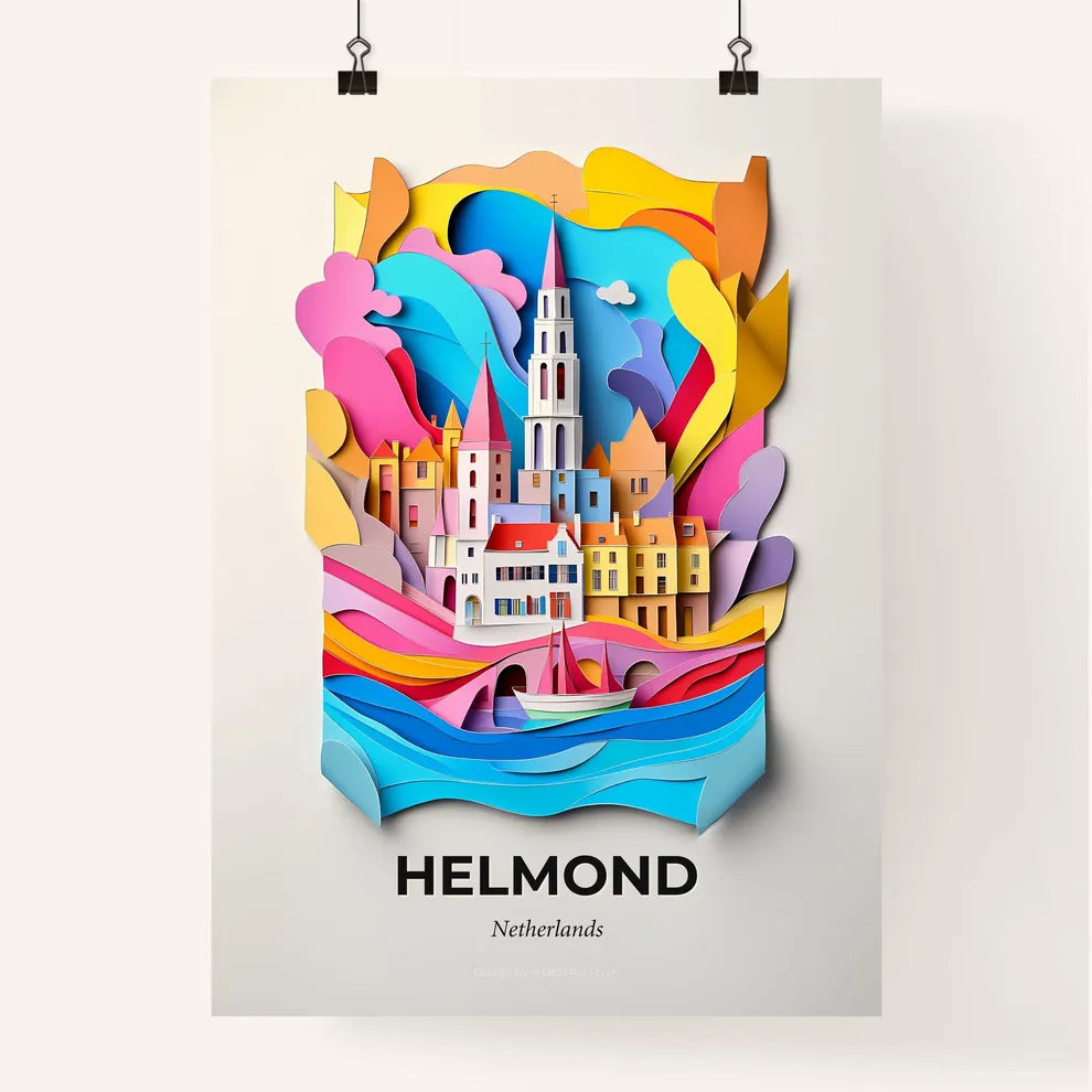 Vivid Helmond, Netherlands, Colorful Poster
