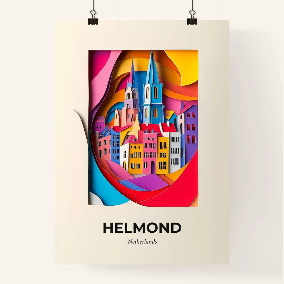 Vivid Helmond, Netherlands, Colorful Poster