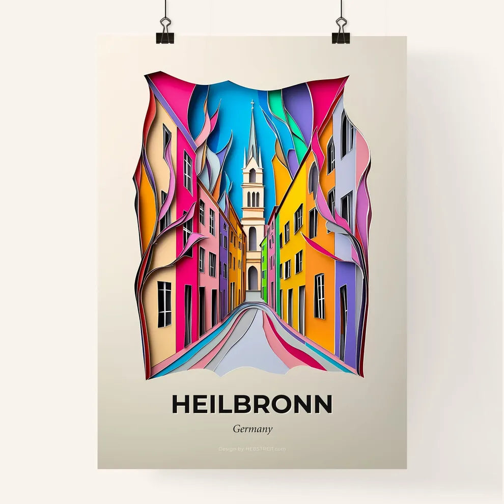 Vivid Heilbronn, Germany, Colorful Poster