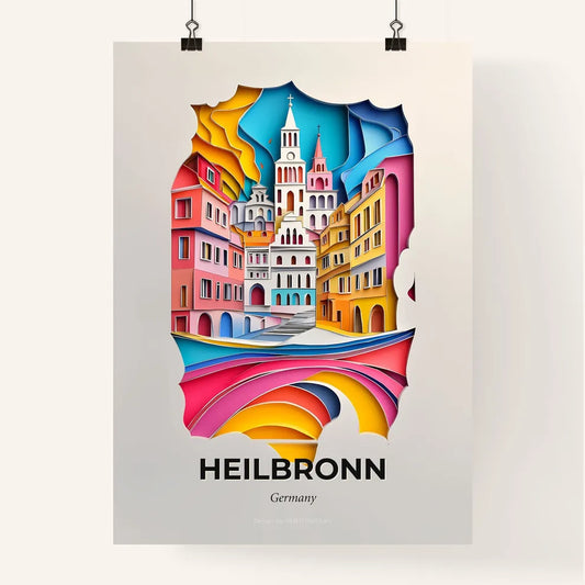 Vivid Heilbronn, Germany, Colorful Poster