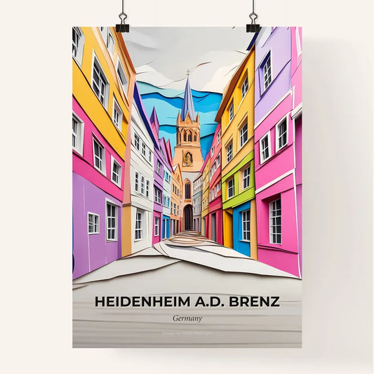 Vivid Heidenheim an der Brenz, Germany, Colorful Poster