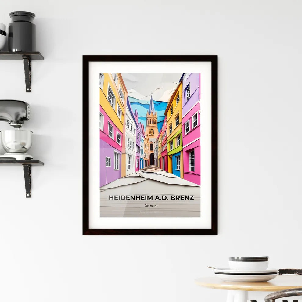 Vivid Heidenheim an der Brenz, Germany, Framed Wall Art