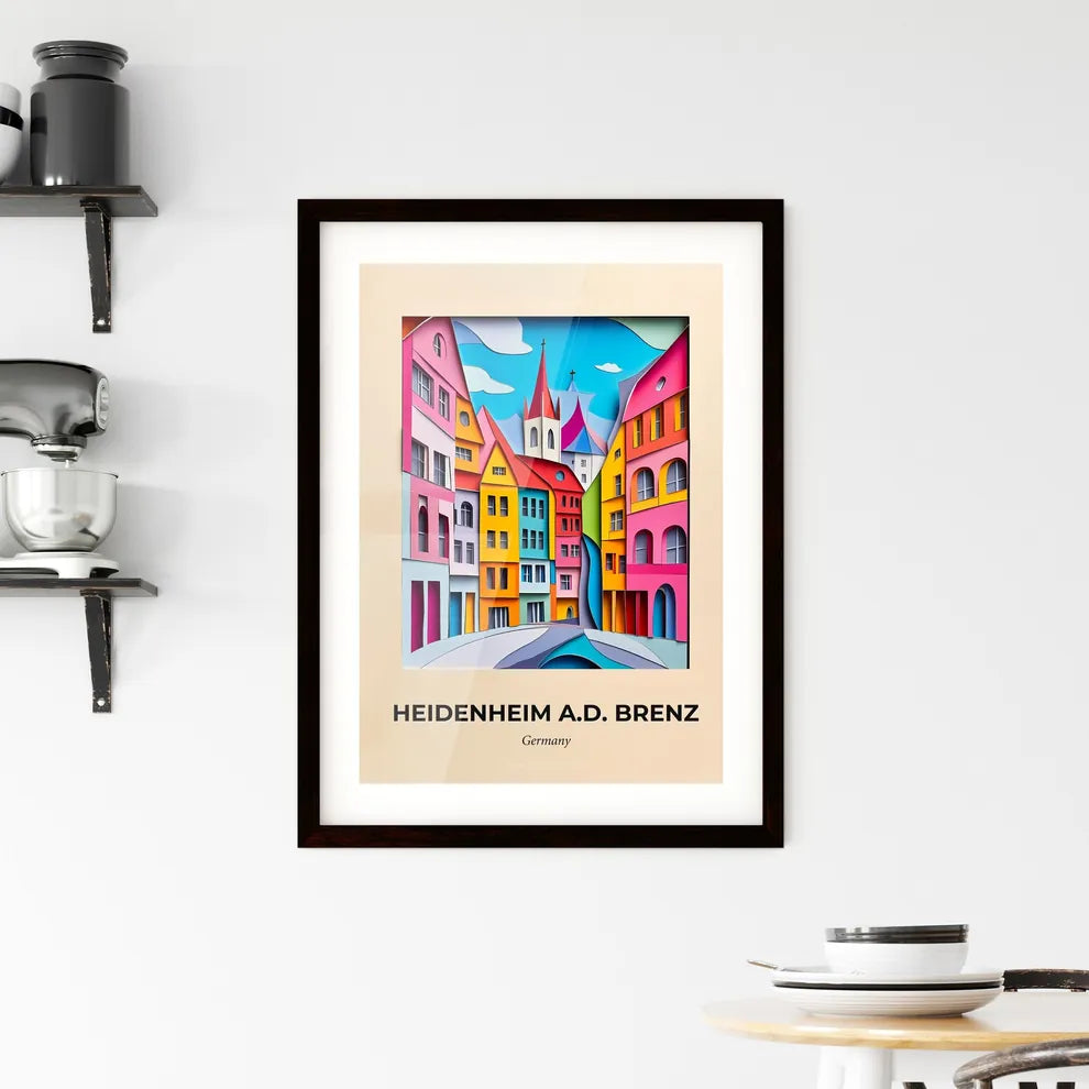 Vivid Heidenheim an der Brenz, Germany, Framed Wall Art