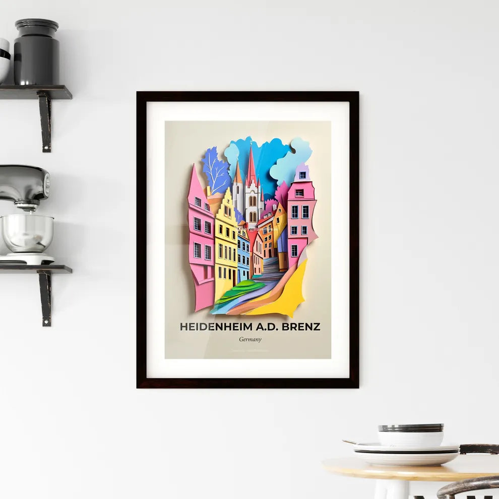 Vivid Heidenheim an der Brenz, Germany, Framed Wall Art