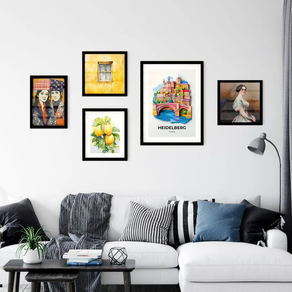 Vivid Heidelberg, Germany, Premium Framed Prints