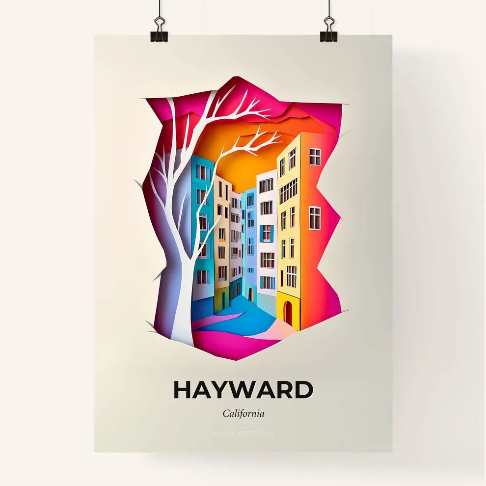 Vivid Hayward, California, Colorful Poster