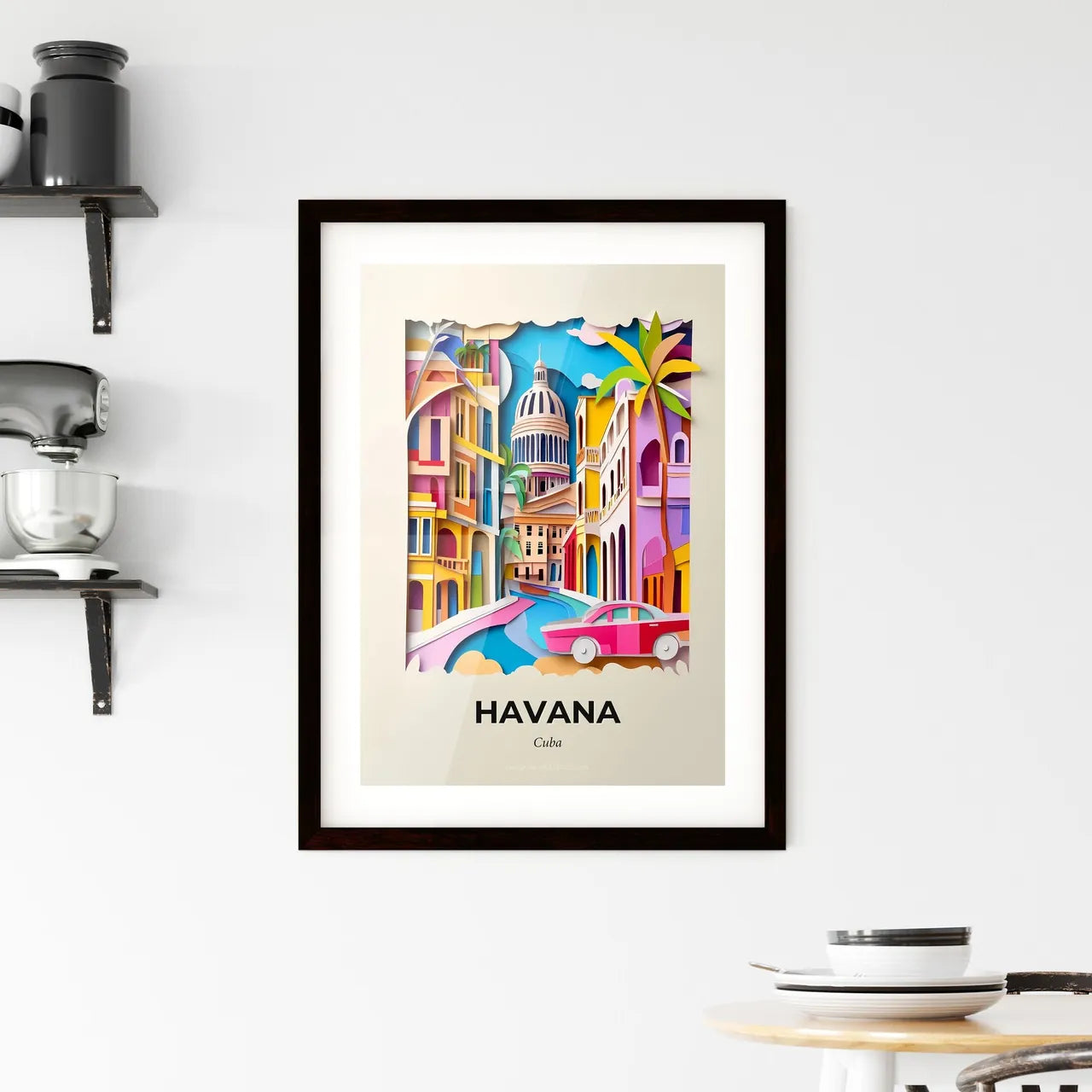 Vivid Havana, Cuba, Framed Wall Art
