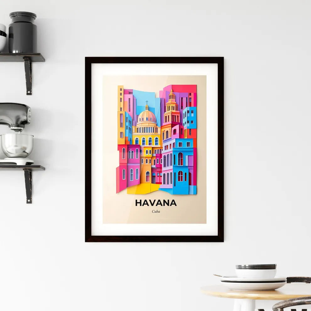 Vivid Havana, Cuba, Framed Wall Art