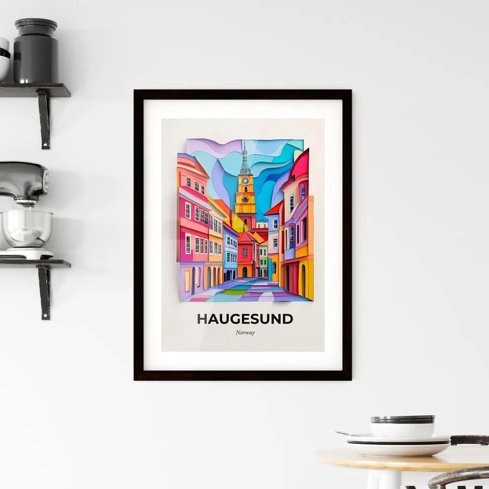 Vivid Haugesund, Norway, Framed Wall Art