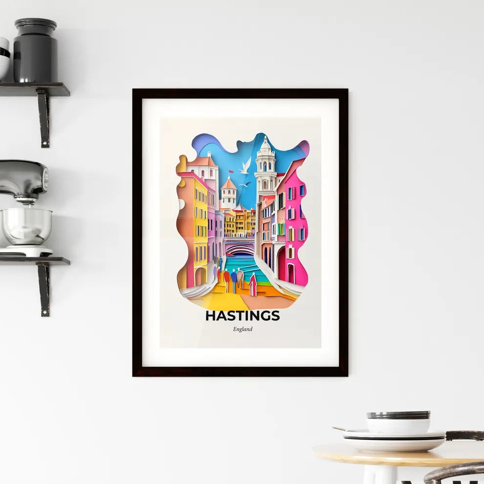 Vivid Hastings, England, Framed Wall Art