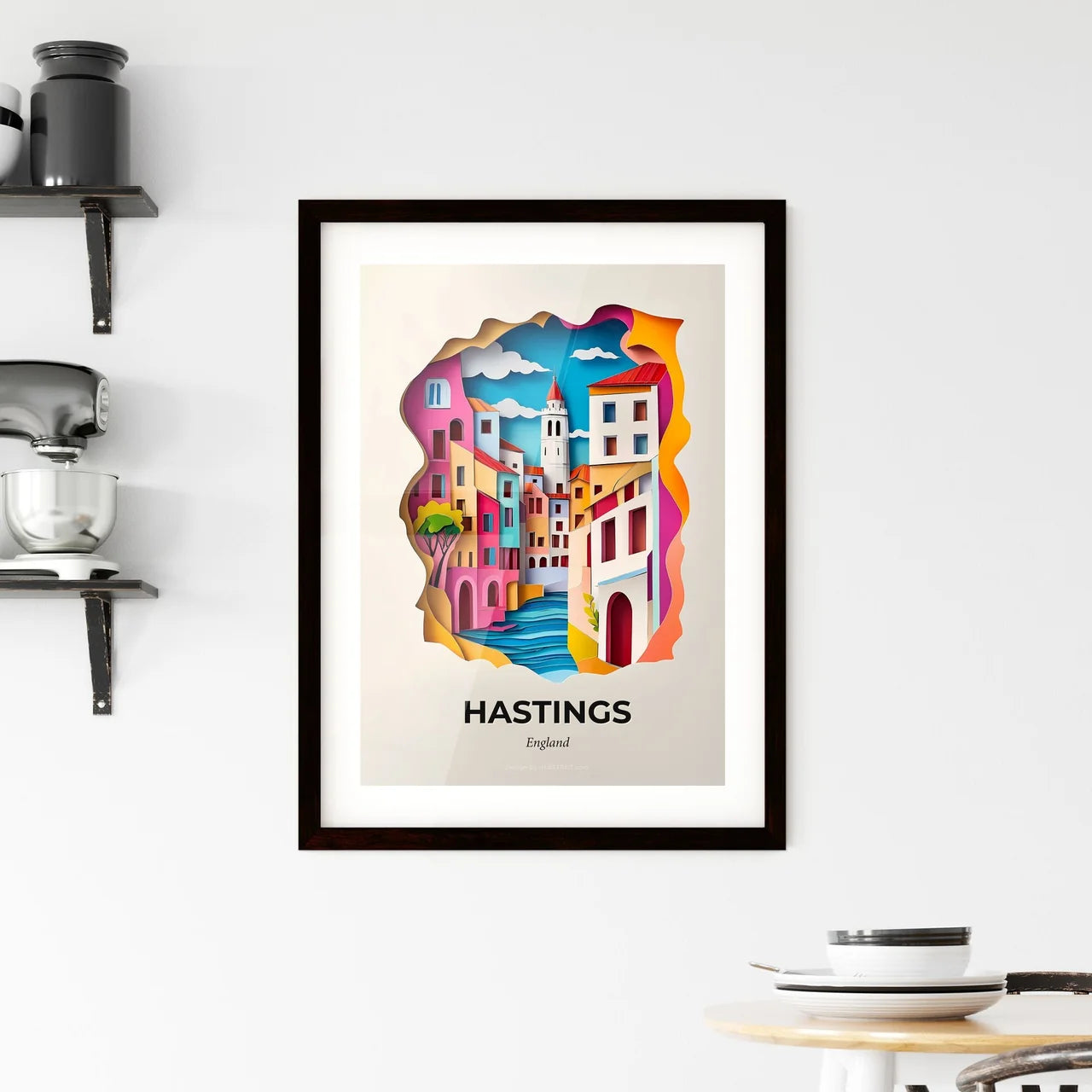 Vivid Hastings, England, Framed Wall Art